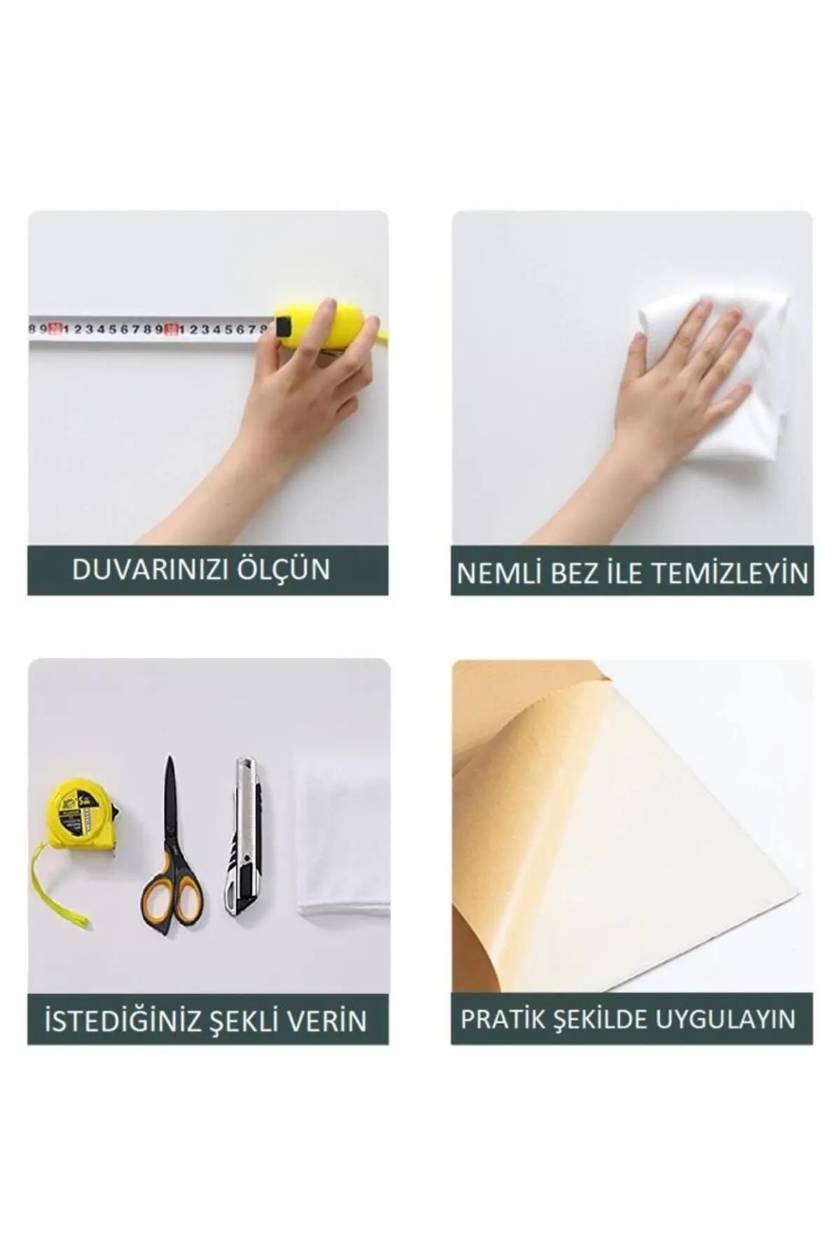 Kendinden Yapışkanlı Kreatif 70x38 cm Duvar Kağıdı Paneli Nw113