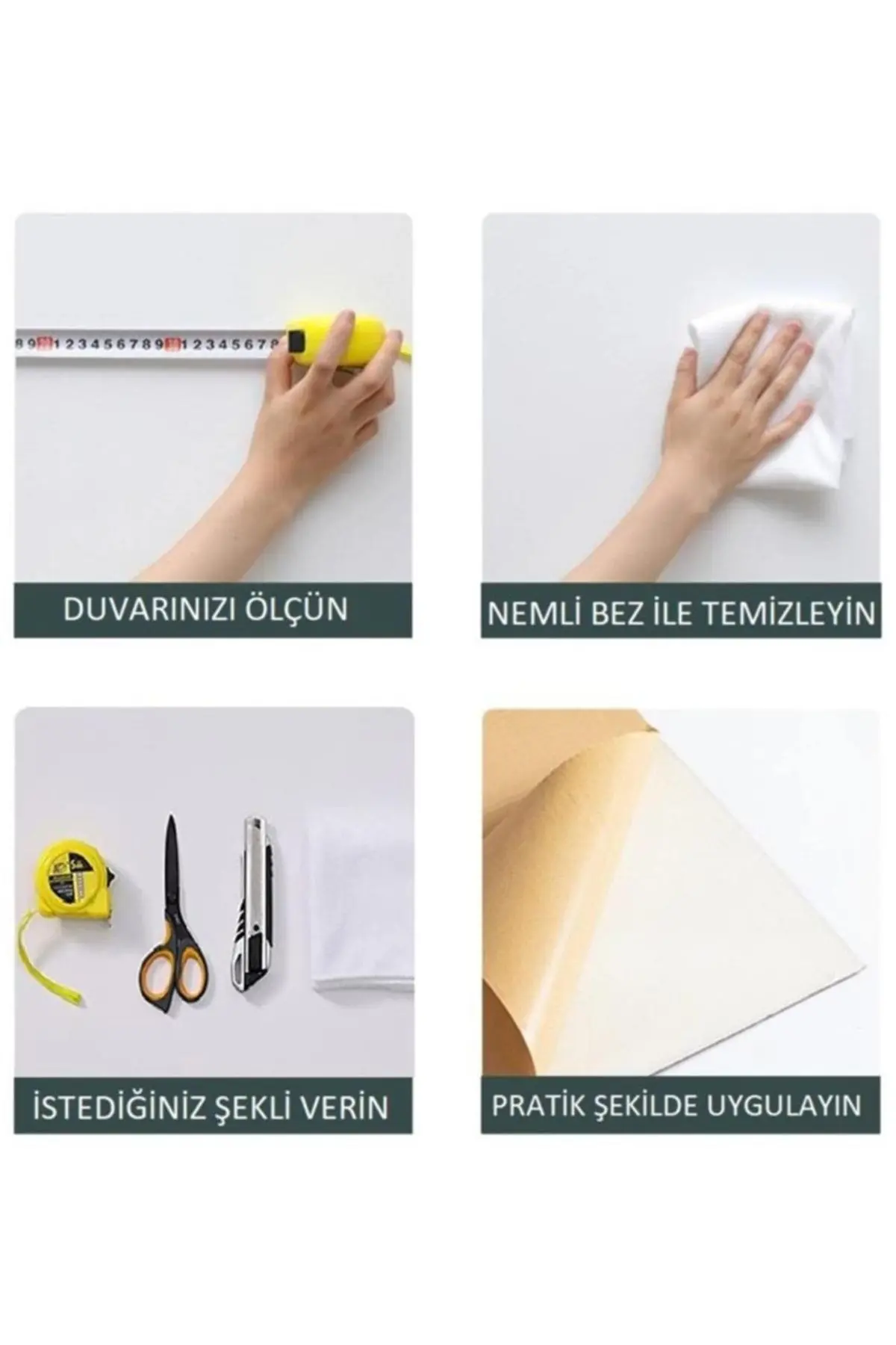 Kendinden Yapışkanlı Kreatif 70x38 Cm Duvar Kağıdı Paneli Nw107