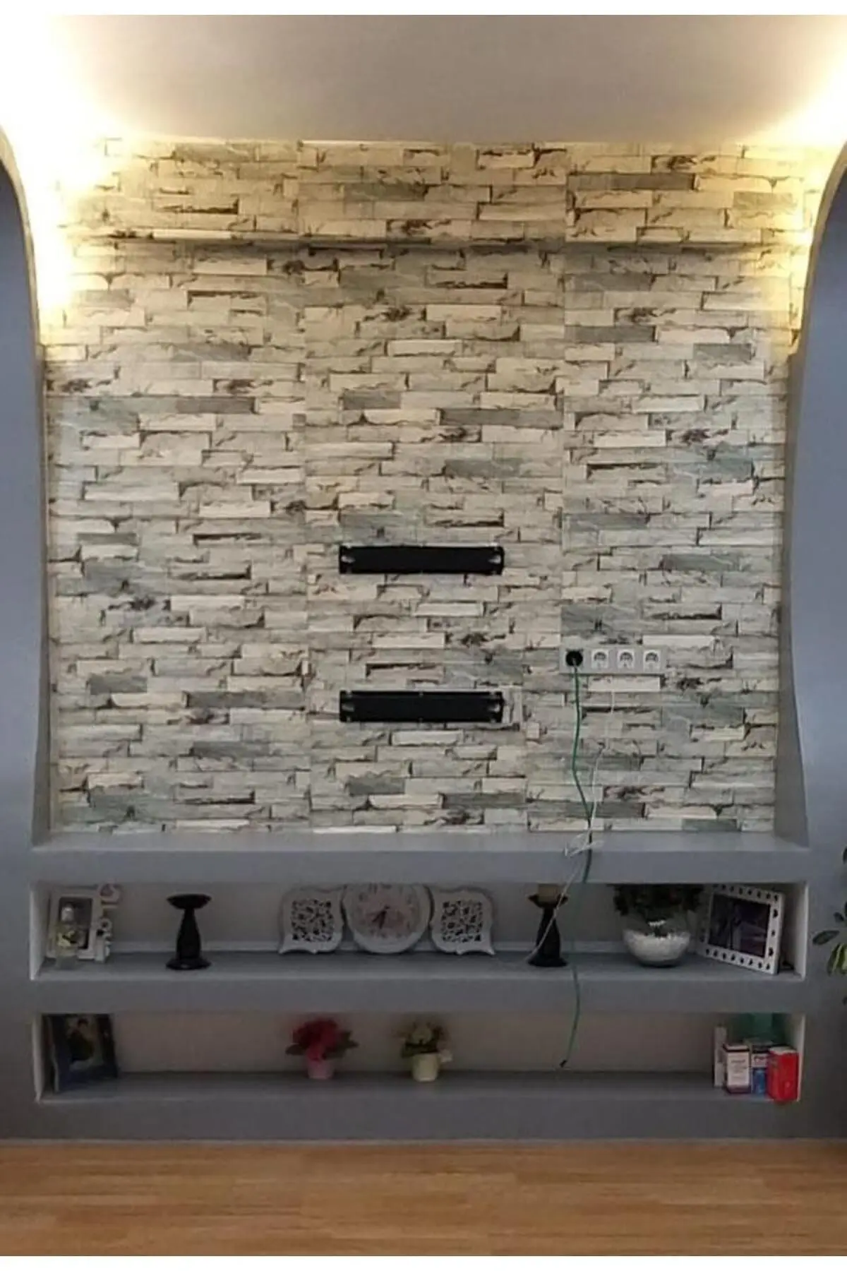 70x38cm (0,26m2) Ofis Salon Oda Antre Mutfak 3D Kendinden Yapışkanlı Duvar Kağıdı Paneli NW117