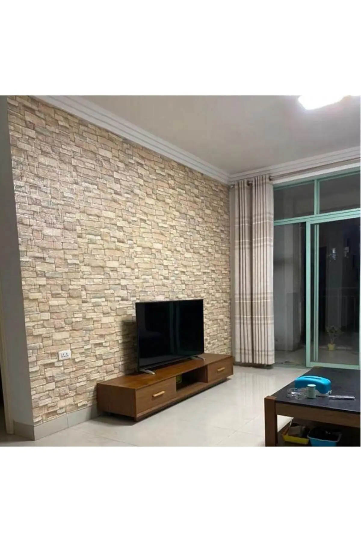 70x38cm(0,26M2) Kahve Köpüğü Tuğla Arkası Yapışkanlı Esnek Silinebilir Duvar Paneli 3d Duvar Kağıdı