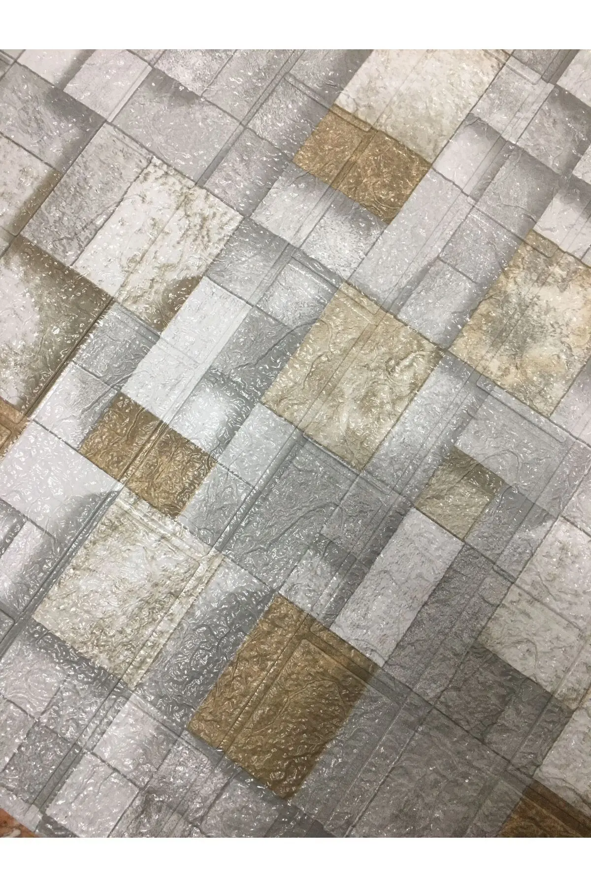 70x35cm (0,25M2) Ofis Salon Oda Antre Mutfak 3d Kendinden Yapışkanlı Duvar Kağıdı Paneli Nw130