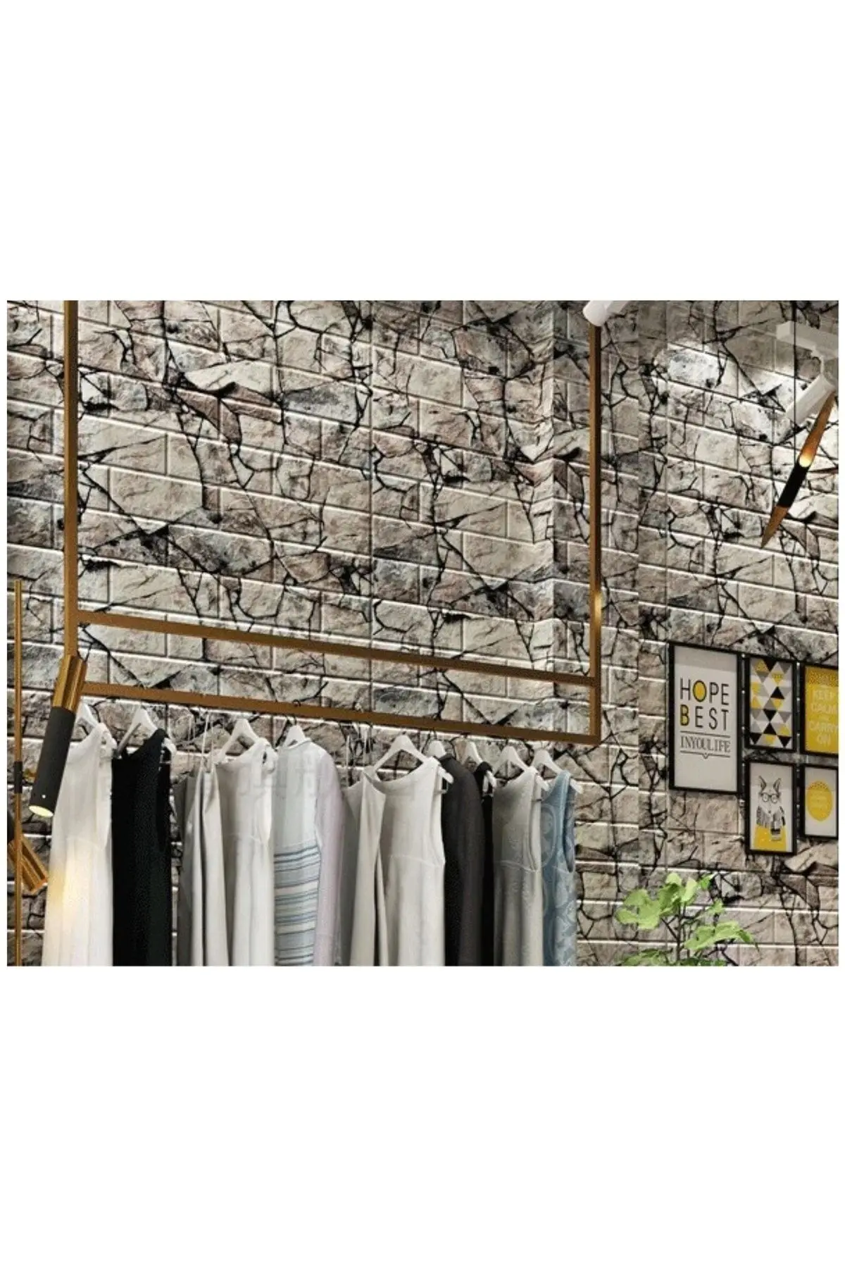 Kendinden Yapışkanlı Kreatif 70x38 cm Duvar Kağıdı Paneli Nw113