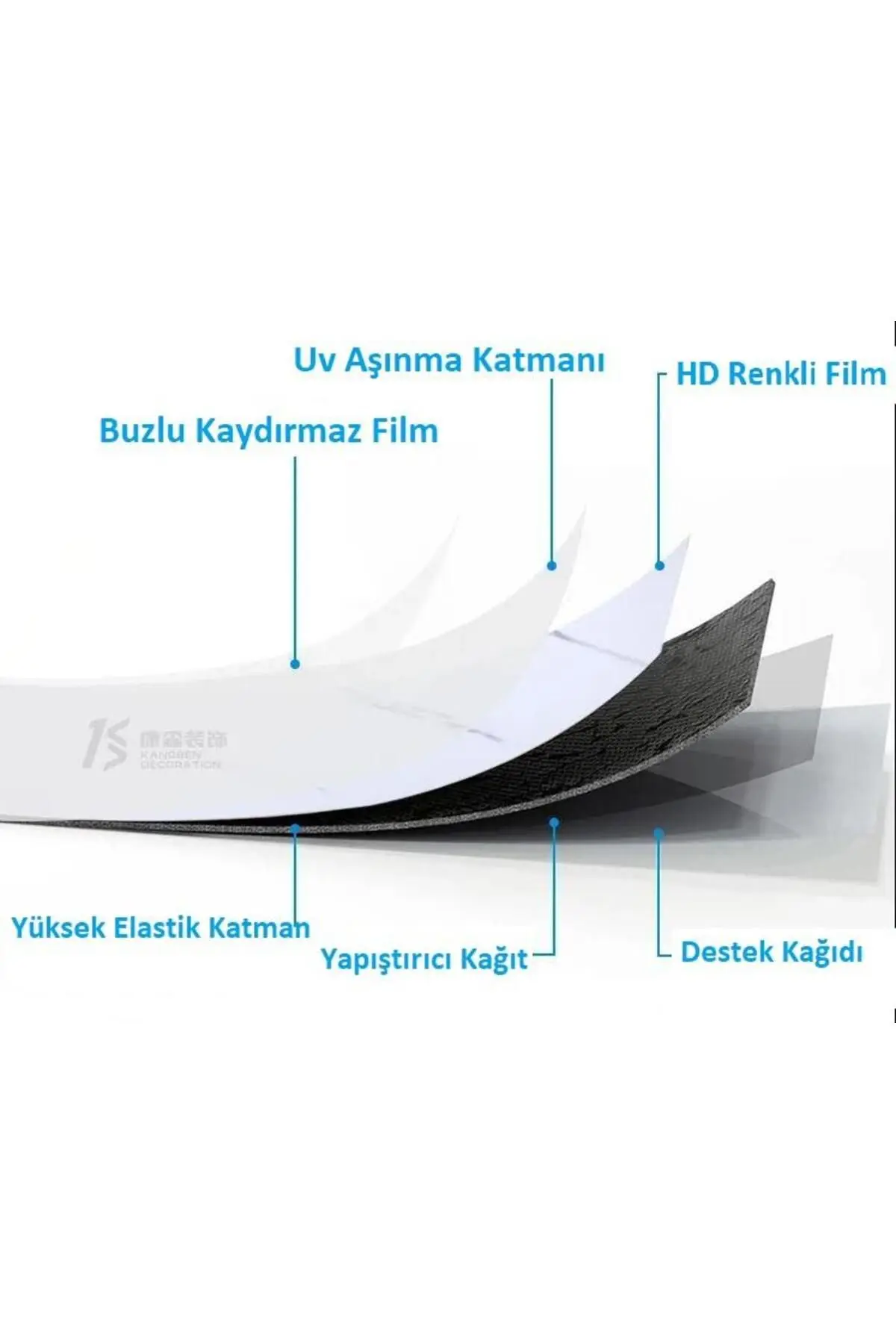 60x30cm Açık Kahve Mermer Desen Yapışkanlı Karavan Prefabrik Banyo Wc Yer Duvar PVC Kaplama Paneli N