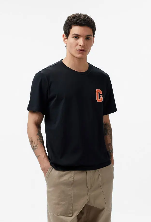 Converse Retro Graphic Erkek Siyah T-Shirt