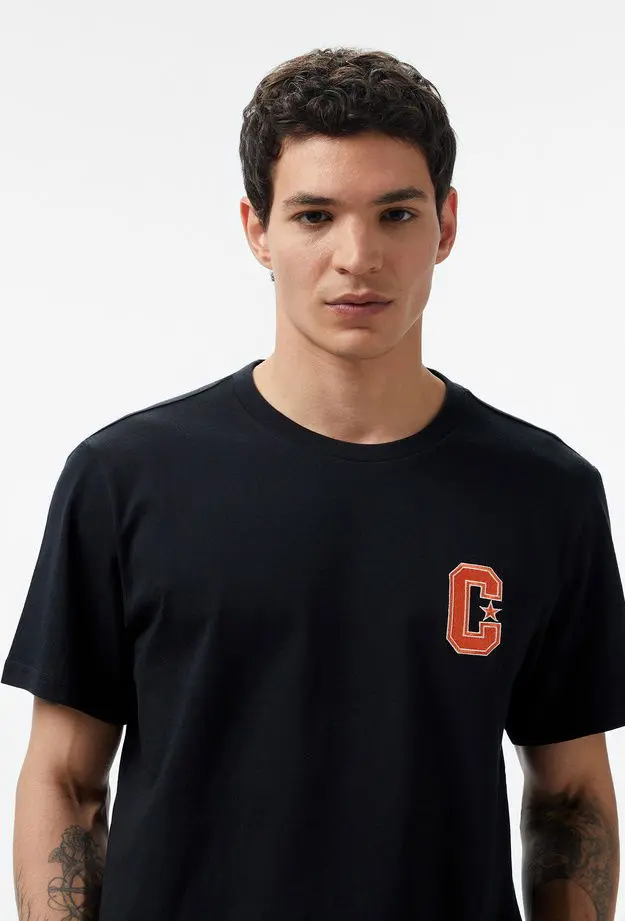 Converse Retro Graphic Erkek Siyah T-Shirt