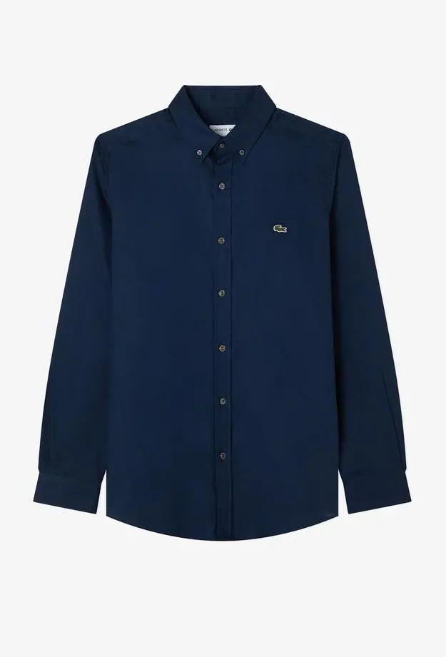 Lacoste Erkek Slim Fit Düğmeli Yaka Lacivert Gömlek