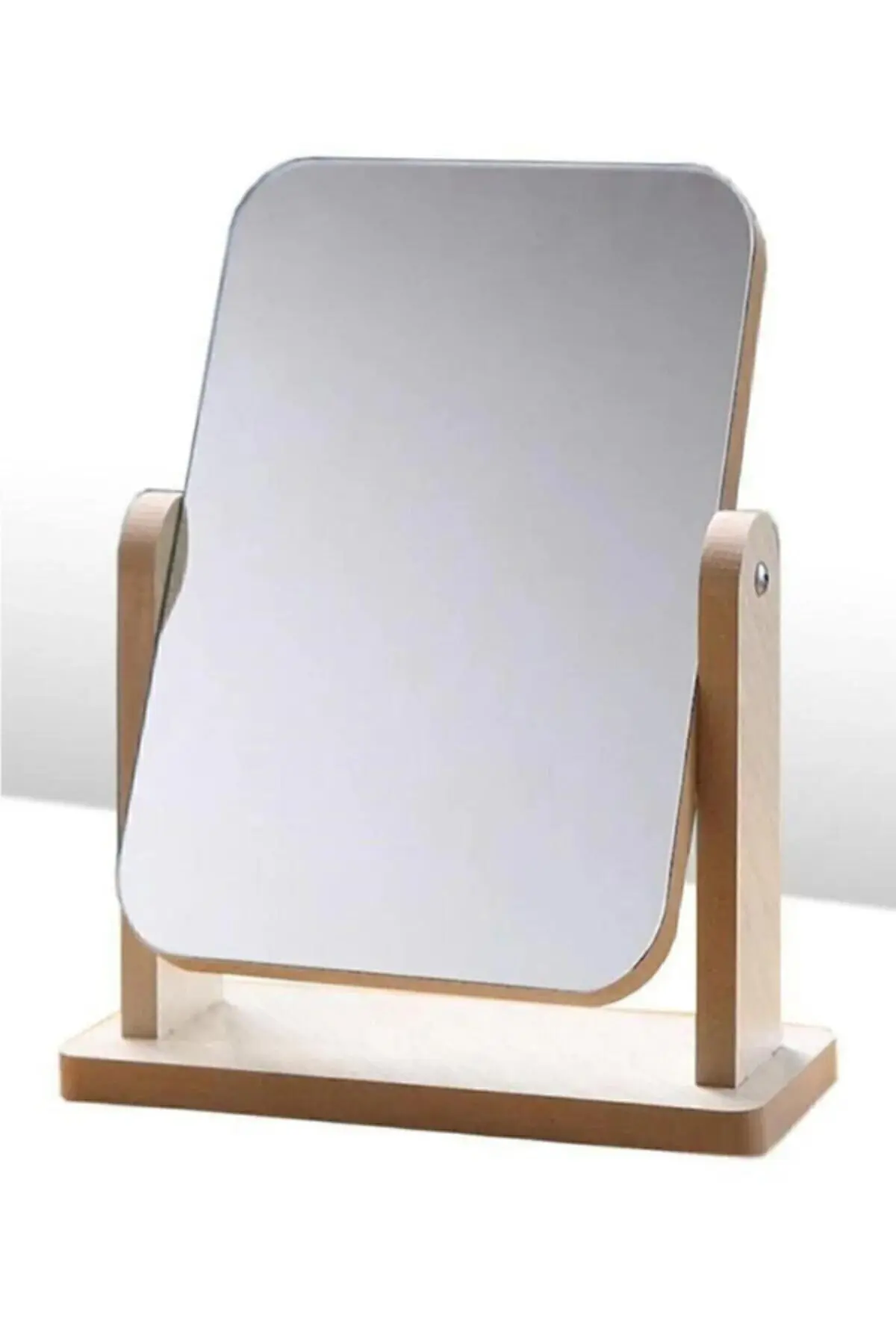 Unichrome El Aynası Masa Aynası Makyaj Aynası Ayarlanabilir Kare Makeup Mirror 18cm