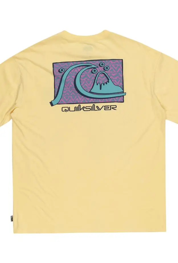 Quiksilver Take Us Back Bubble Erkek Sarı Tişört