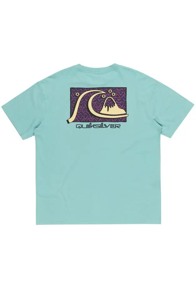 Quiksilver Take Us Back Bubble Erkek Mavi Tişört