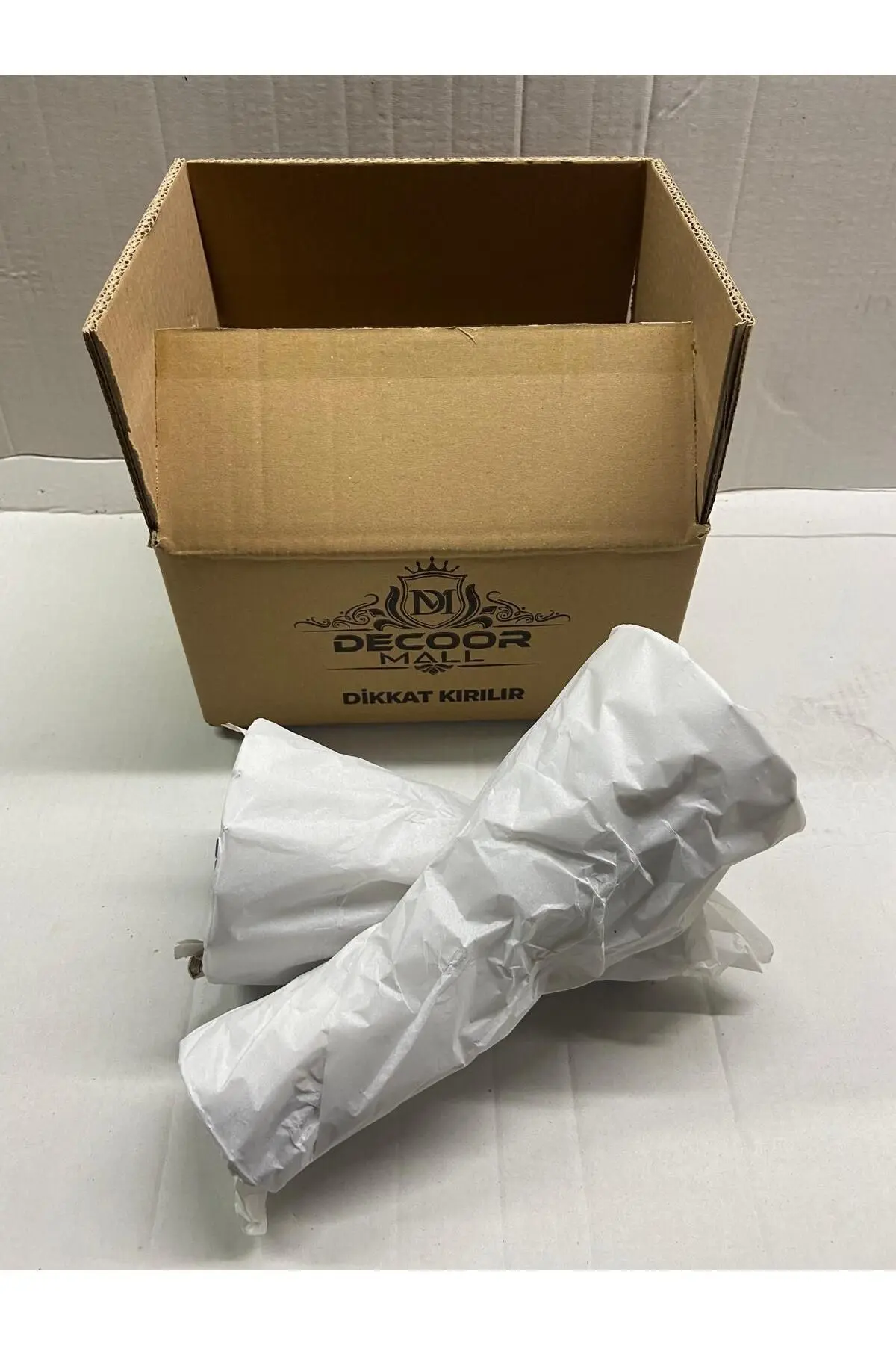 2'li Küre Çapraz Ayak 2'li Set Köpüklü Kıristal 25cm 30cm