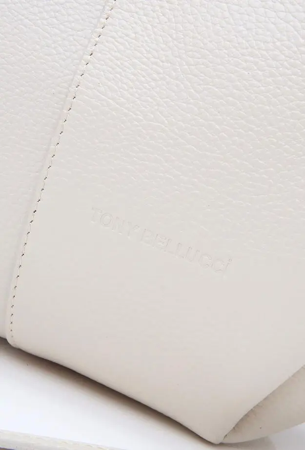 Kadın Deri Ekru Tote Çanta