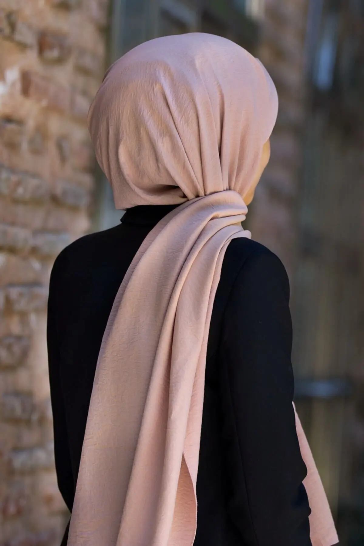 VİOLLA Kadın Pamuk Cazz Şal Pudra