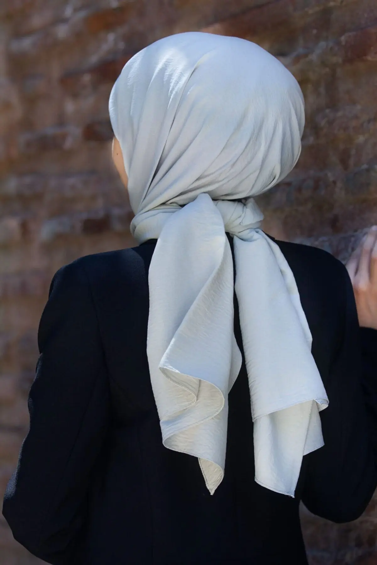 VİOLLA Kadın Pamuk Cazz Şal Gümüş