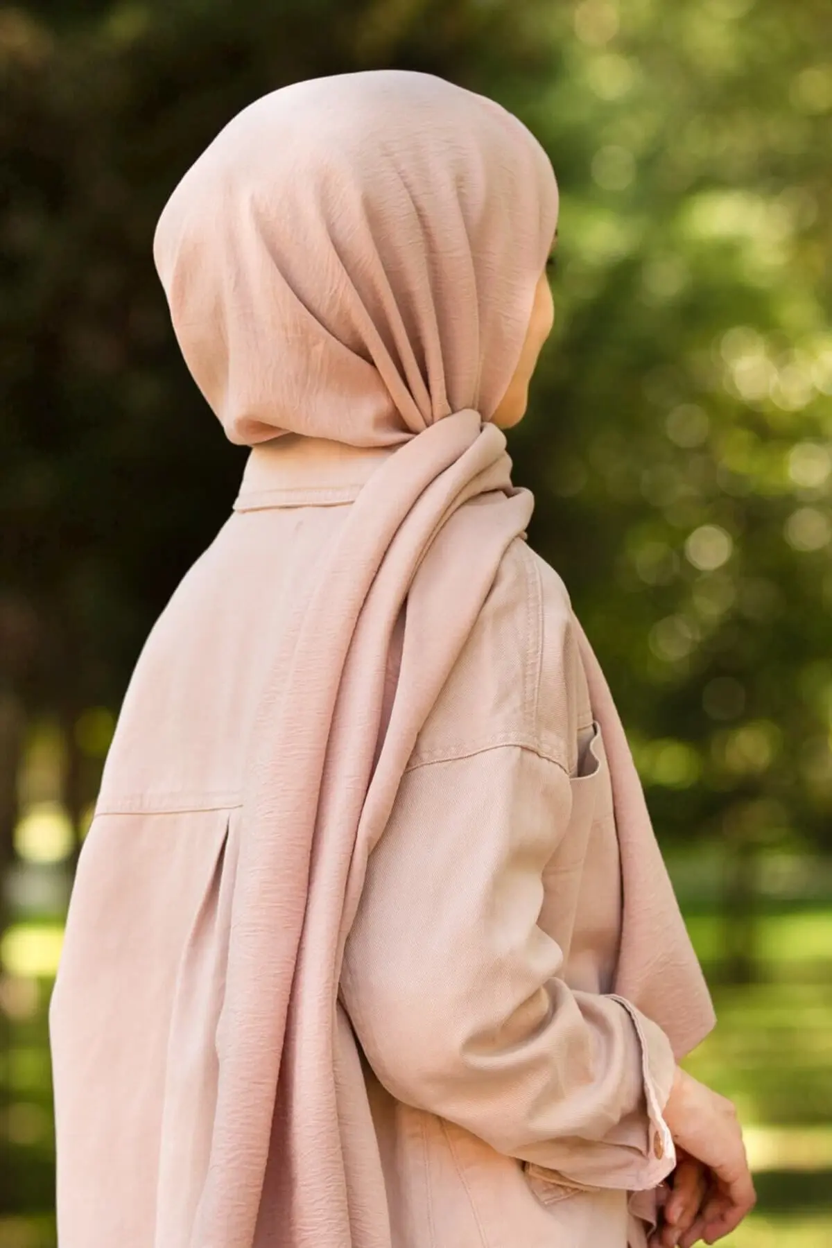 VİOLLA Kadın Pamuk Cazz Şal Somon