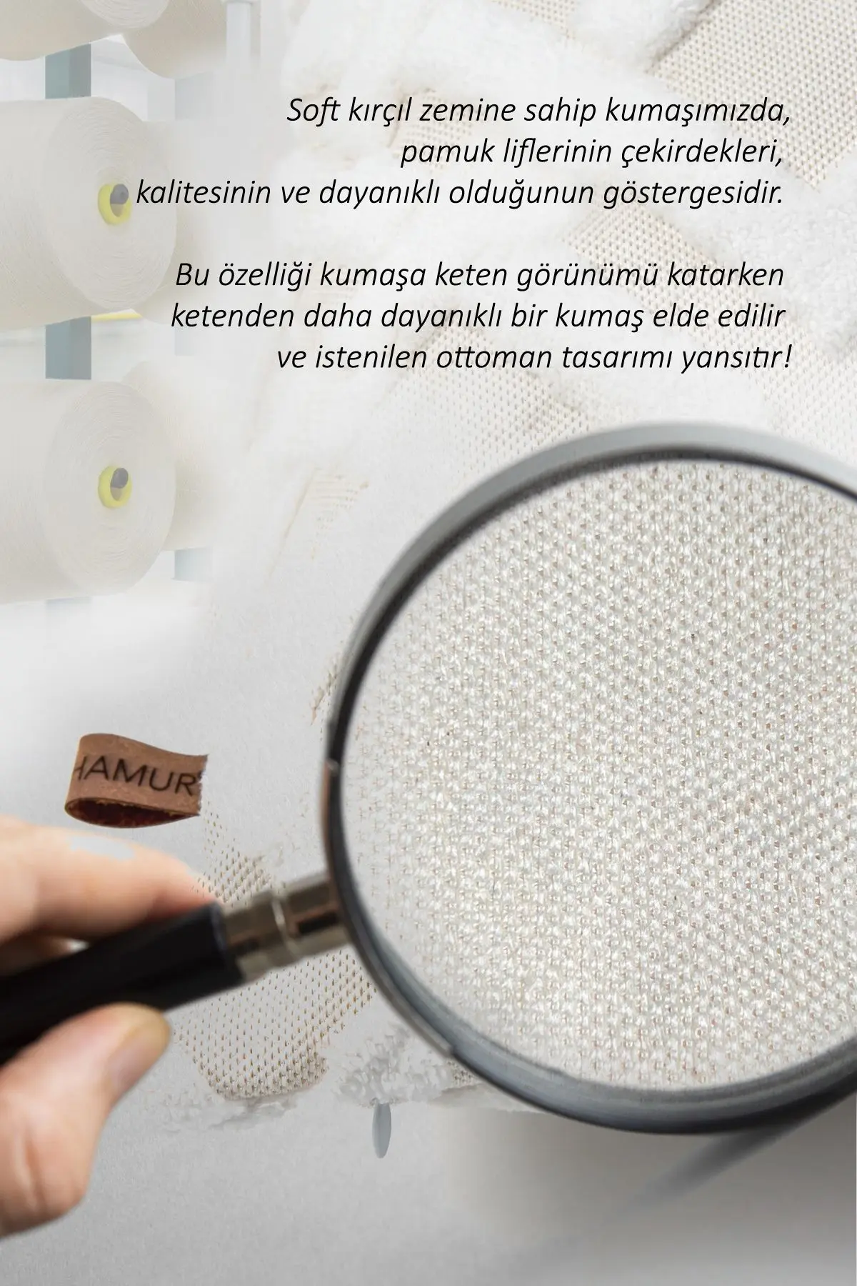 Bohem Özel Tasarım Punch Panç Desen Dekoratif Dikdörtgen Kırlent Kılıfı Mila Ekru