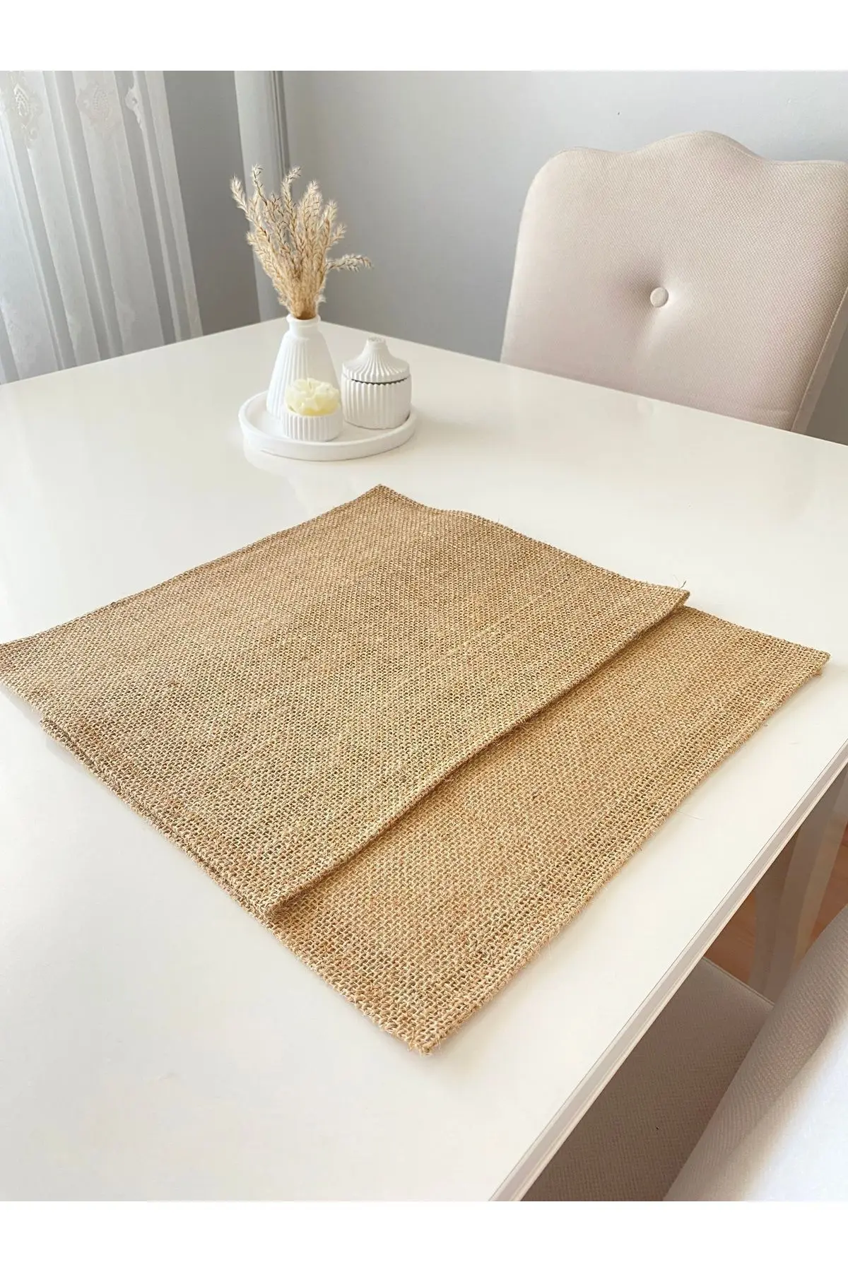 2 Adet Jüt Sofra Sunum Tabak Altlığı Supla Amerikan Servisi 45x35