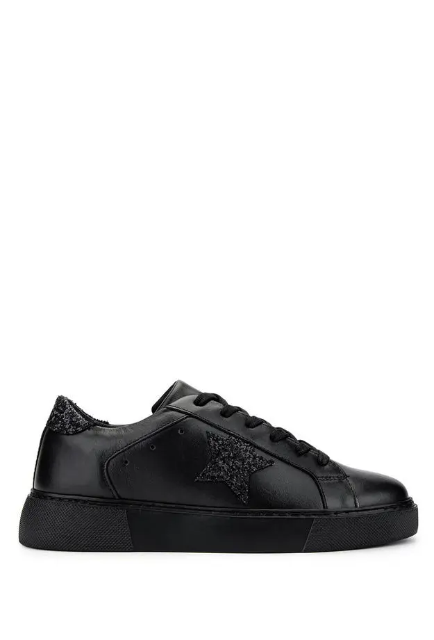 Tamer Tanca Kadın Deri/Tekstil Siyah Sneakers & Spor Ayakkabı