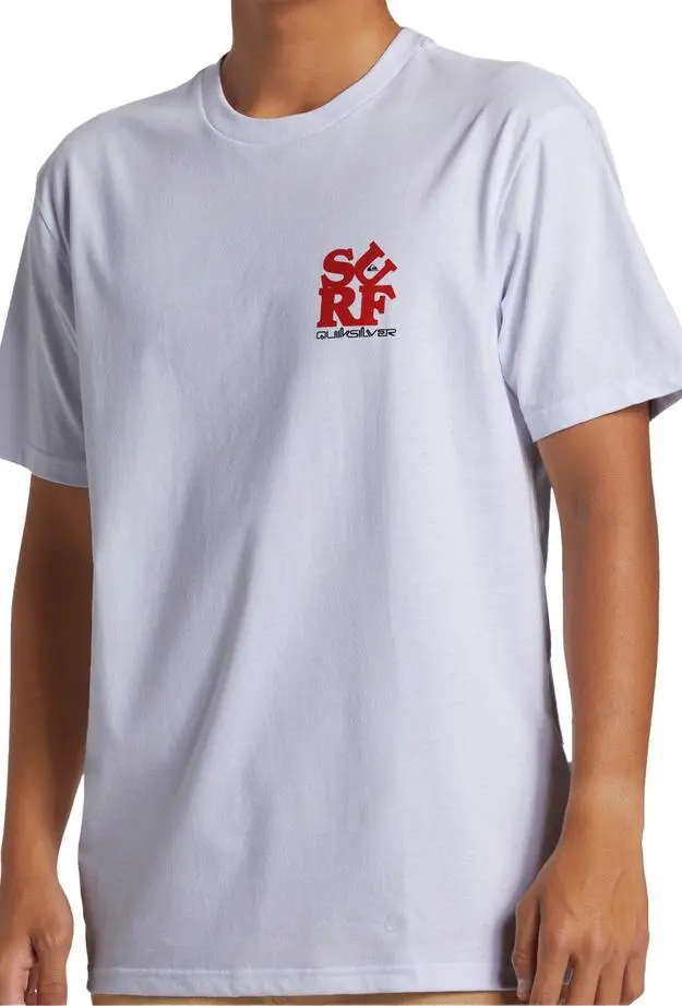 Quiksilver Quiksilver Surf Moe Erkek Beyaz Tişört