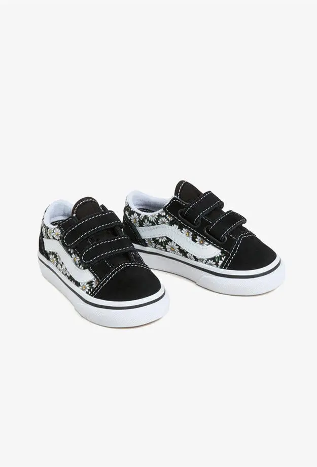 Vans Old Skool Daisies Bebek Siyah Sneaker