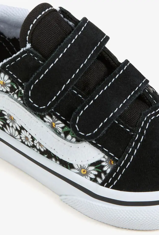 Vans Old Skool Daisies Bebek Siyah Sneaker