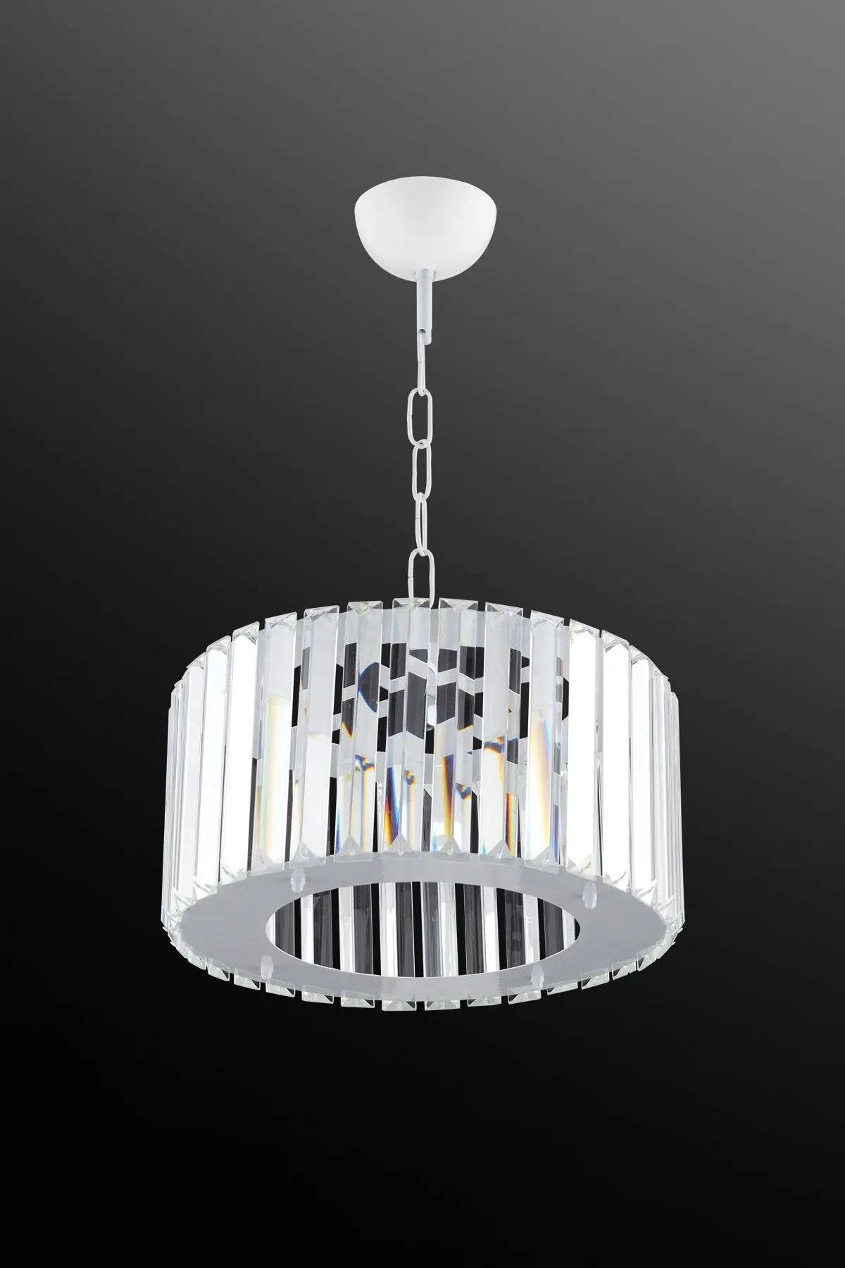 Lüx Elmas Beyaz Lüx Kristal Taşlı Avize