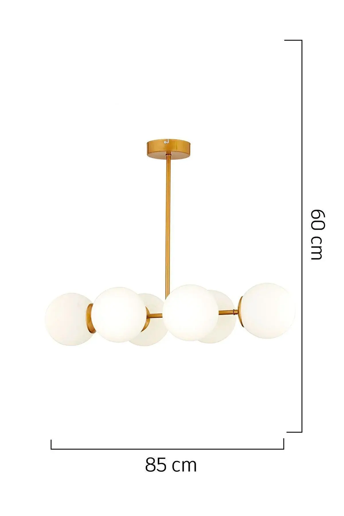 Lema 6 Lı Eskitme Modern Yemek Masası Üstü Yatak odası Salon Avize