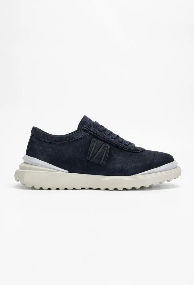 Valmenti Valmenti Erkek Lacivert Süet Hakiki Deri Sneakers & Spor Ayakkabı