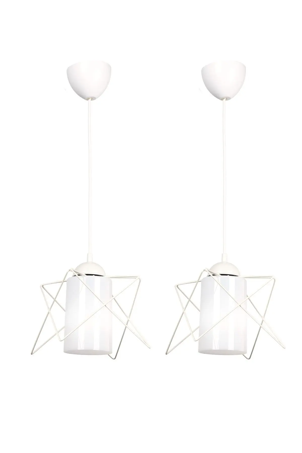 Begüsa 2 Adet Modes Tekli Beyaz-beyaz Akrilik