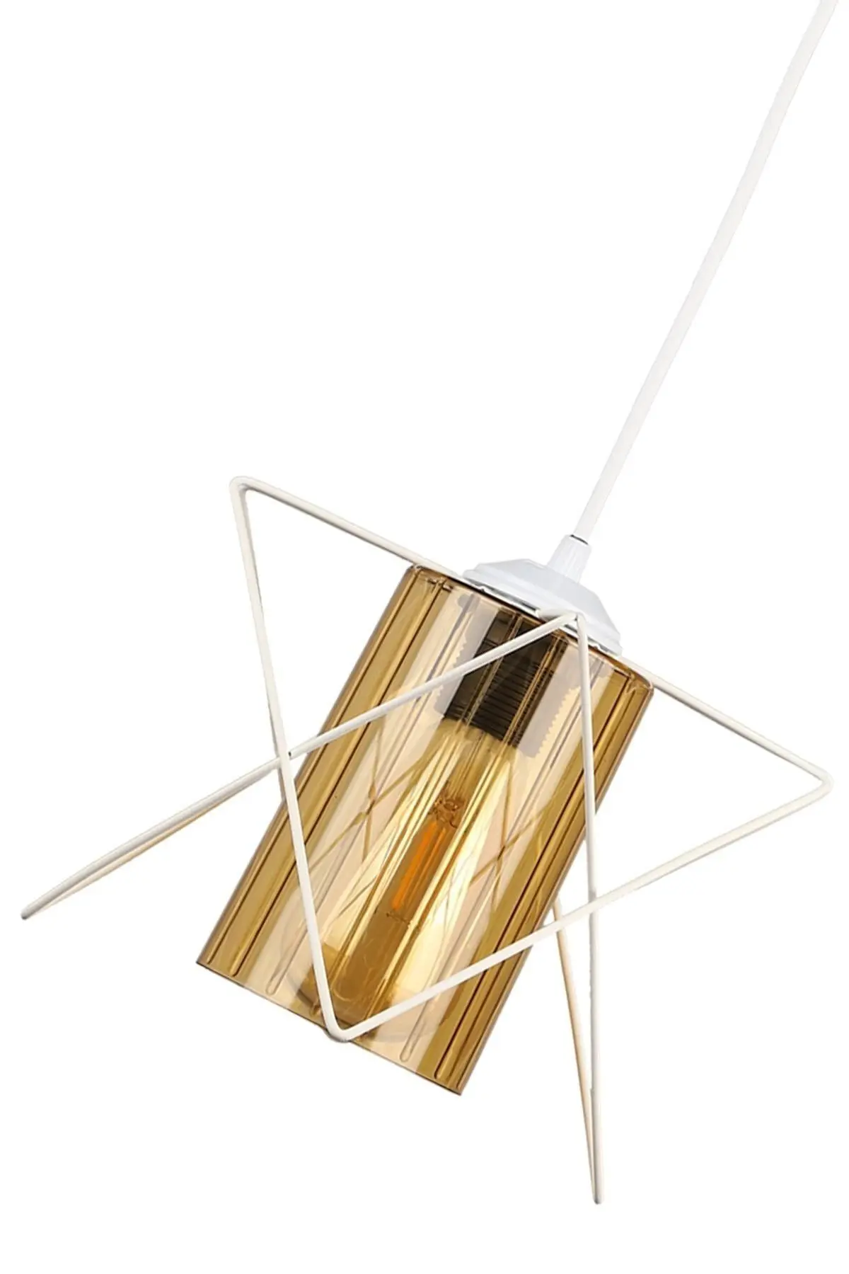 2 Adet Modes Tekli Beyaz-bal Akrilik