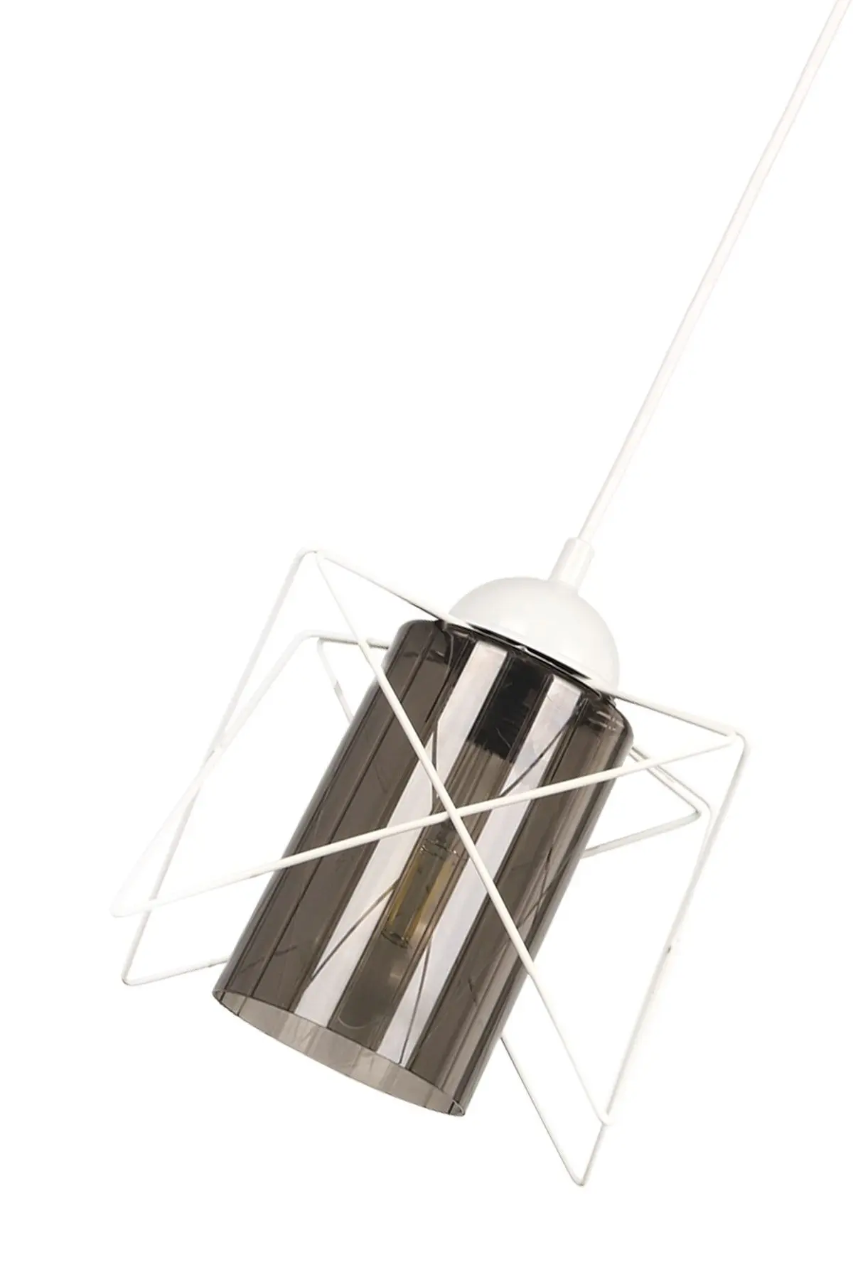 2 Adet Modes Tekli Beyaz-füme Akrilik