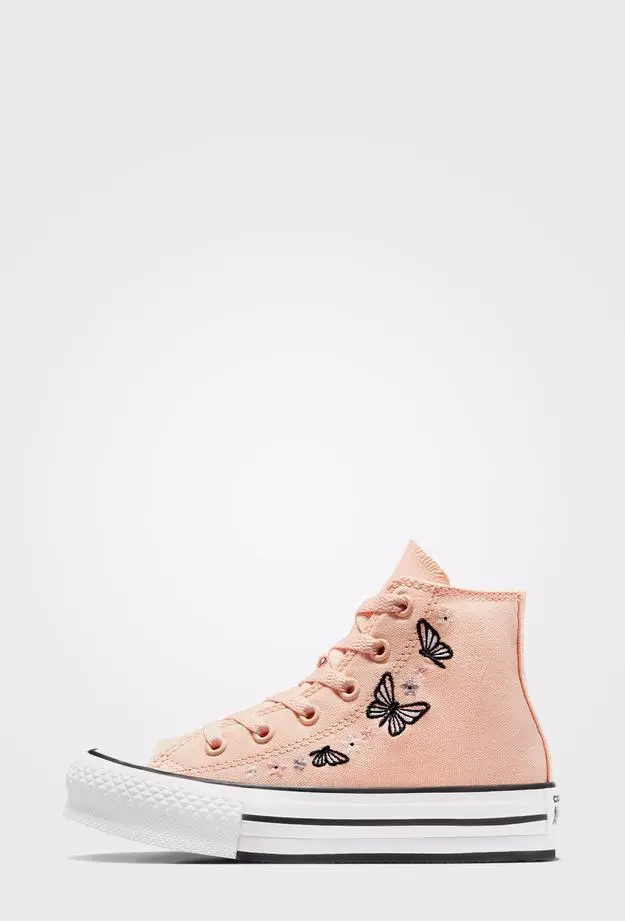 Converse Chuck Taylor All Star EVA Lift Butterflies Çocuk Pembe Platform Sneaker