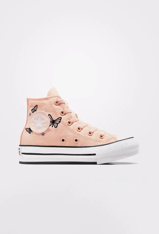 Converse Converse Chuck Taylor All Star EVA Lift Butterflies Çocuk Pembe Platform Sneaker