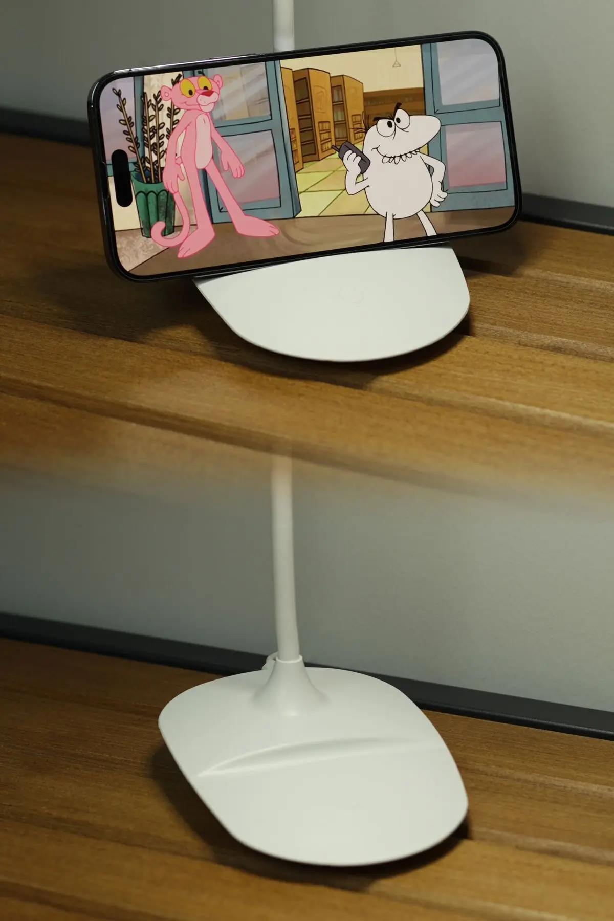 Şarjlı Masa Lambası Dokunmatik 3 Renk 24 Led Telefon Standlı Kademeli Çalışma Okuma Işığı