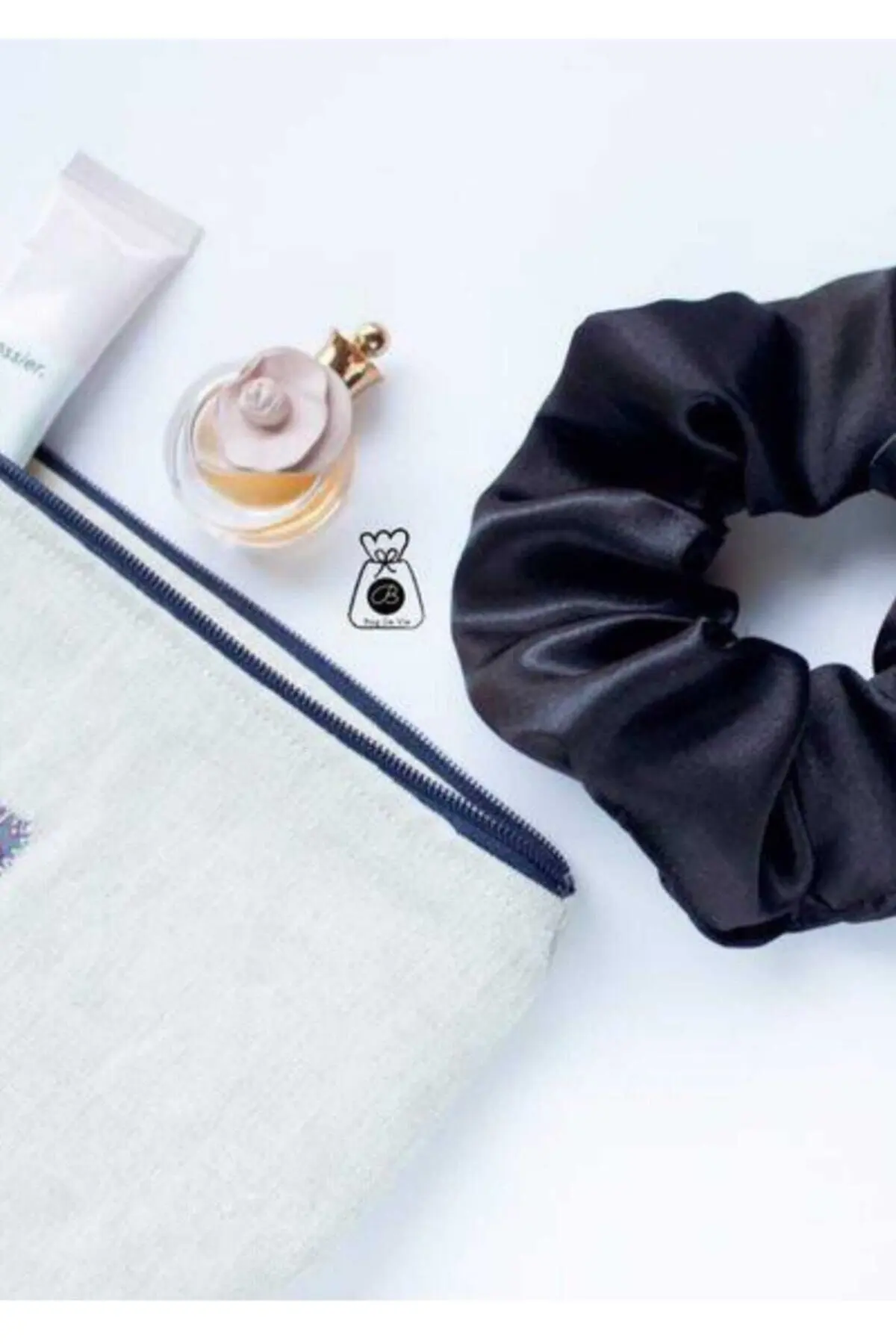 Kadın 3 ' Lü Saten Saç Lastik Toka Seti Tk001479