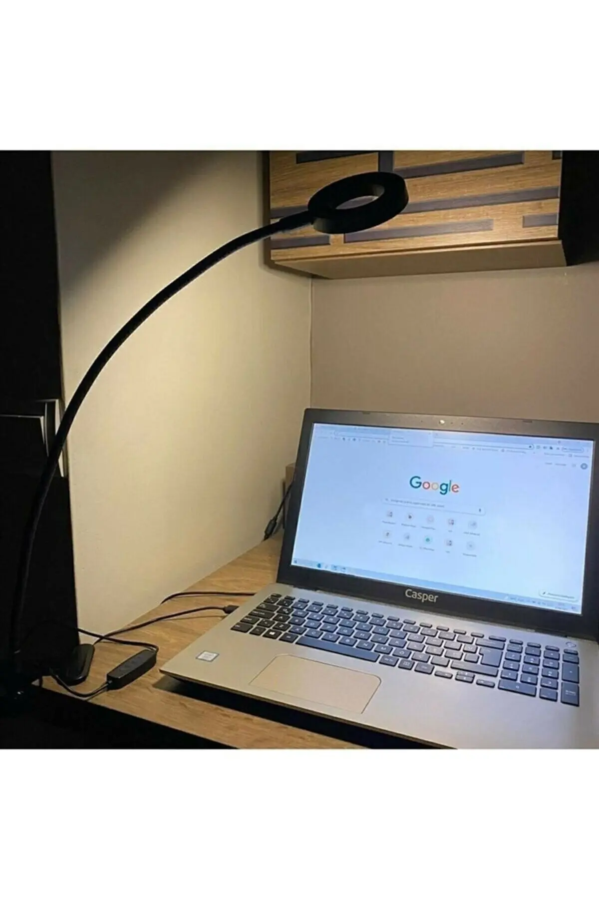 Mandallı Akrobatik Led Çalışma Okuma Işığı Flex Ayarlanabilir Işık 3 Renk Işık Masa Gece Lambası