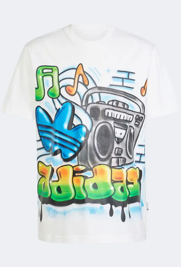 adidas Q12 Ts Street Erkek Beyaz T-Shirt