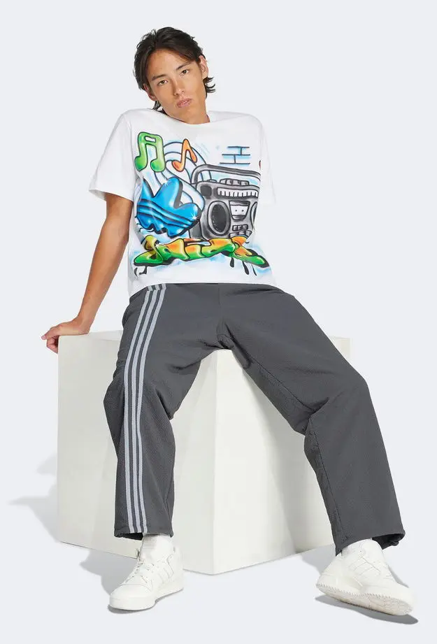 adidas Q12 Ts Street Erkek Beyaz T-Shirt