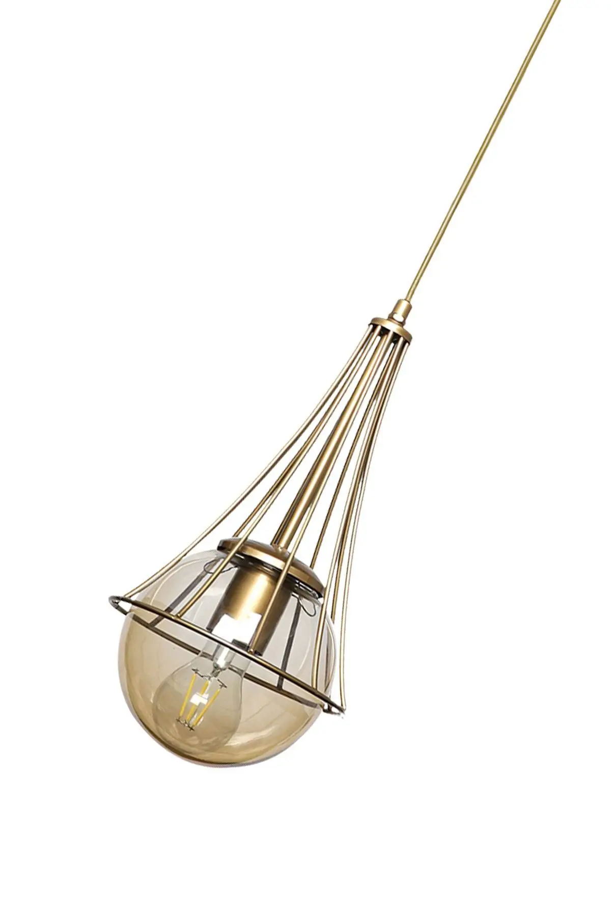 Lapis Tekli Eskitme-bal Glop Camlı Avize