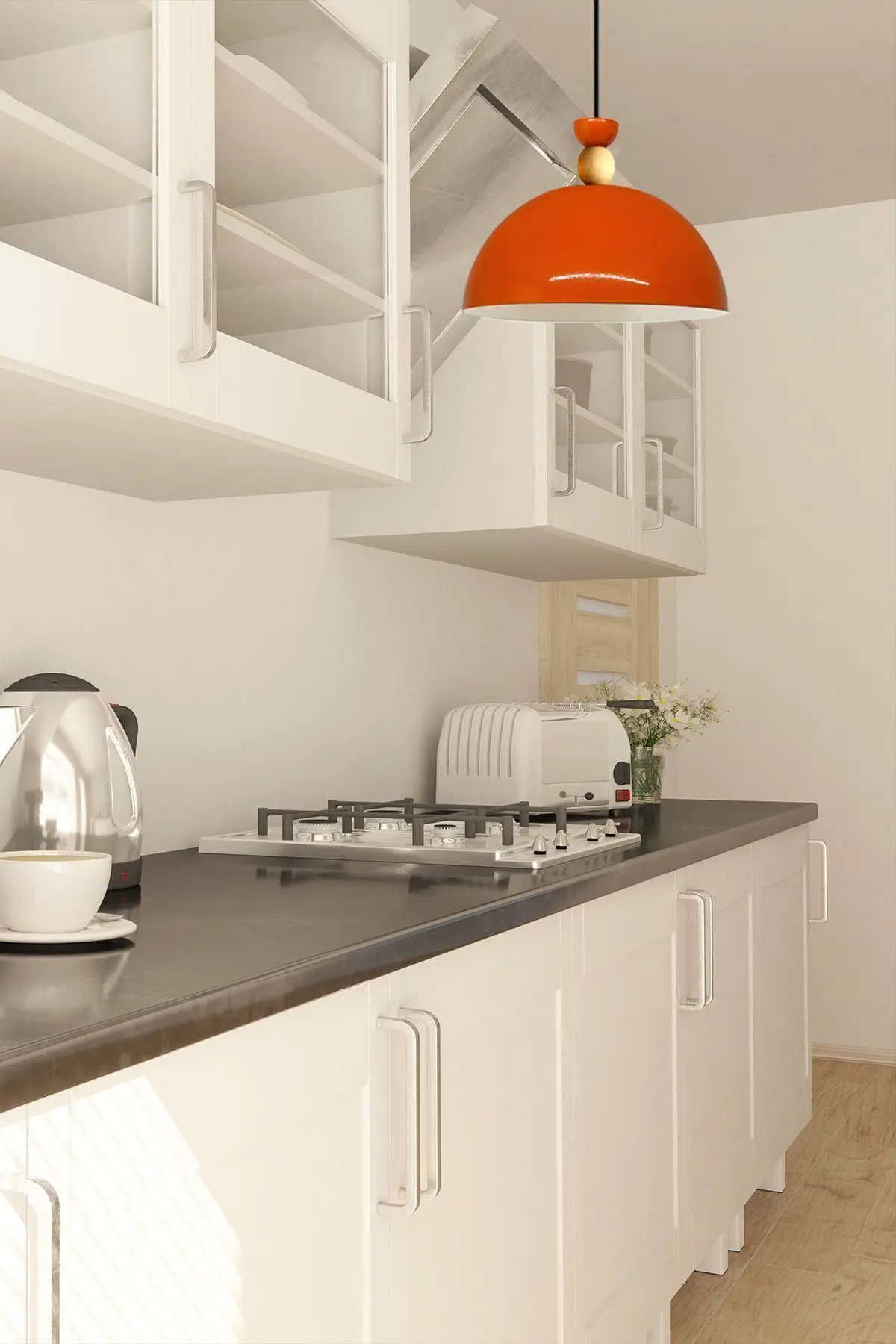 Yimpi Parlak Turuncu Avize Tekli Sarkıt Salon Mutfak Kuaför Cafe Lamba Dekoratif Aydınlatma Pastane