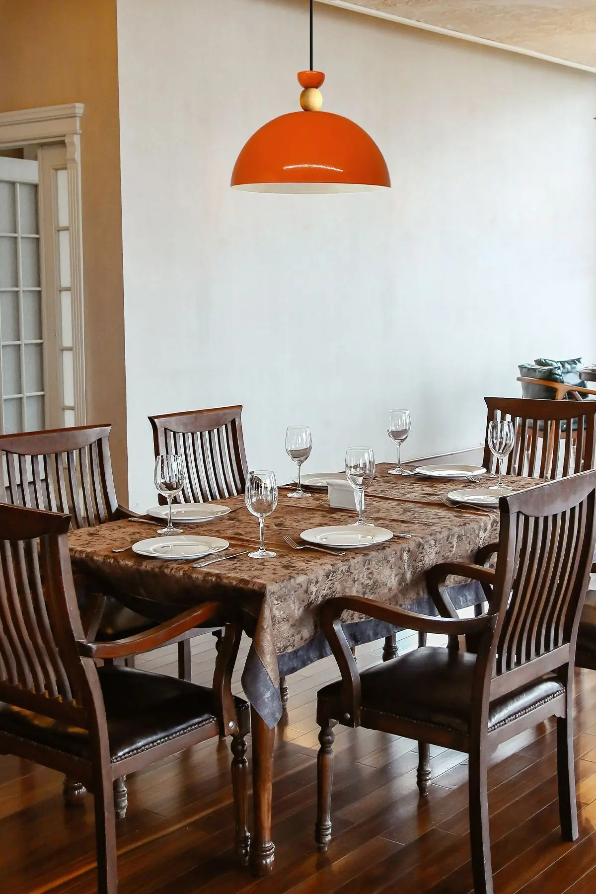 Yimpi Parlak Turuncu Avize Tekli Sarkıt Salon Mutfak Kuaför Cafe Lamba Dekoratif Aydınlatma Pastane