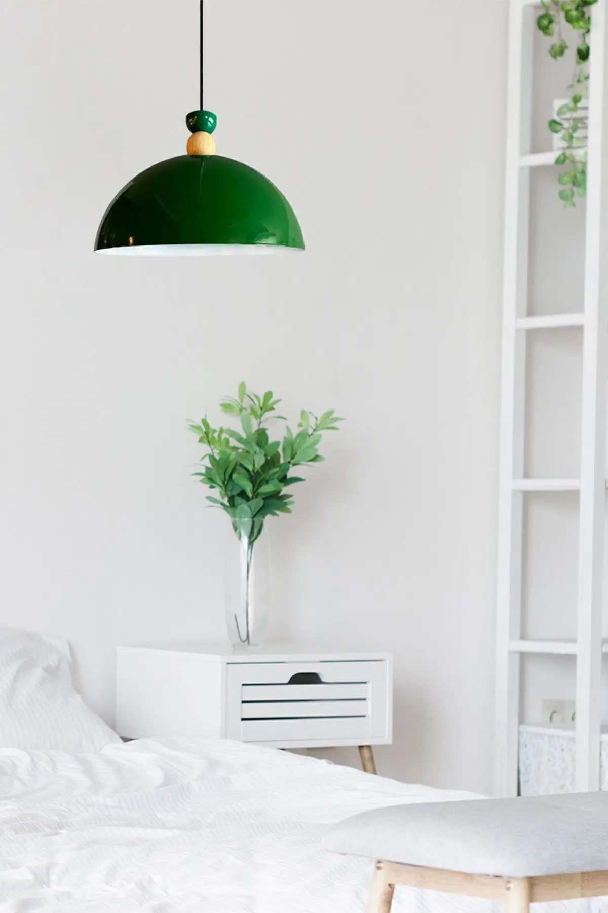 Yimpi Yeşil Avize Tekli Sarkıt Salon Mutfak Kuaför Cafe Lamba Dekoratif Aydınlatma Pastane