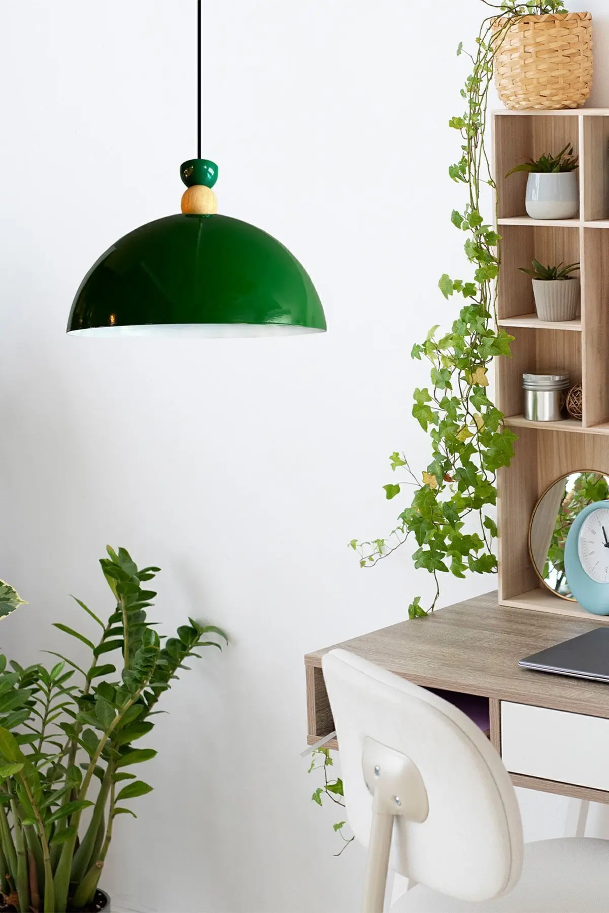 Yimpi Yeşil Avize Tekli Sarkıt Salon Mutfak Kuaför Cafe Lamba Dekoratif Aydınlatma Pastane