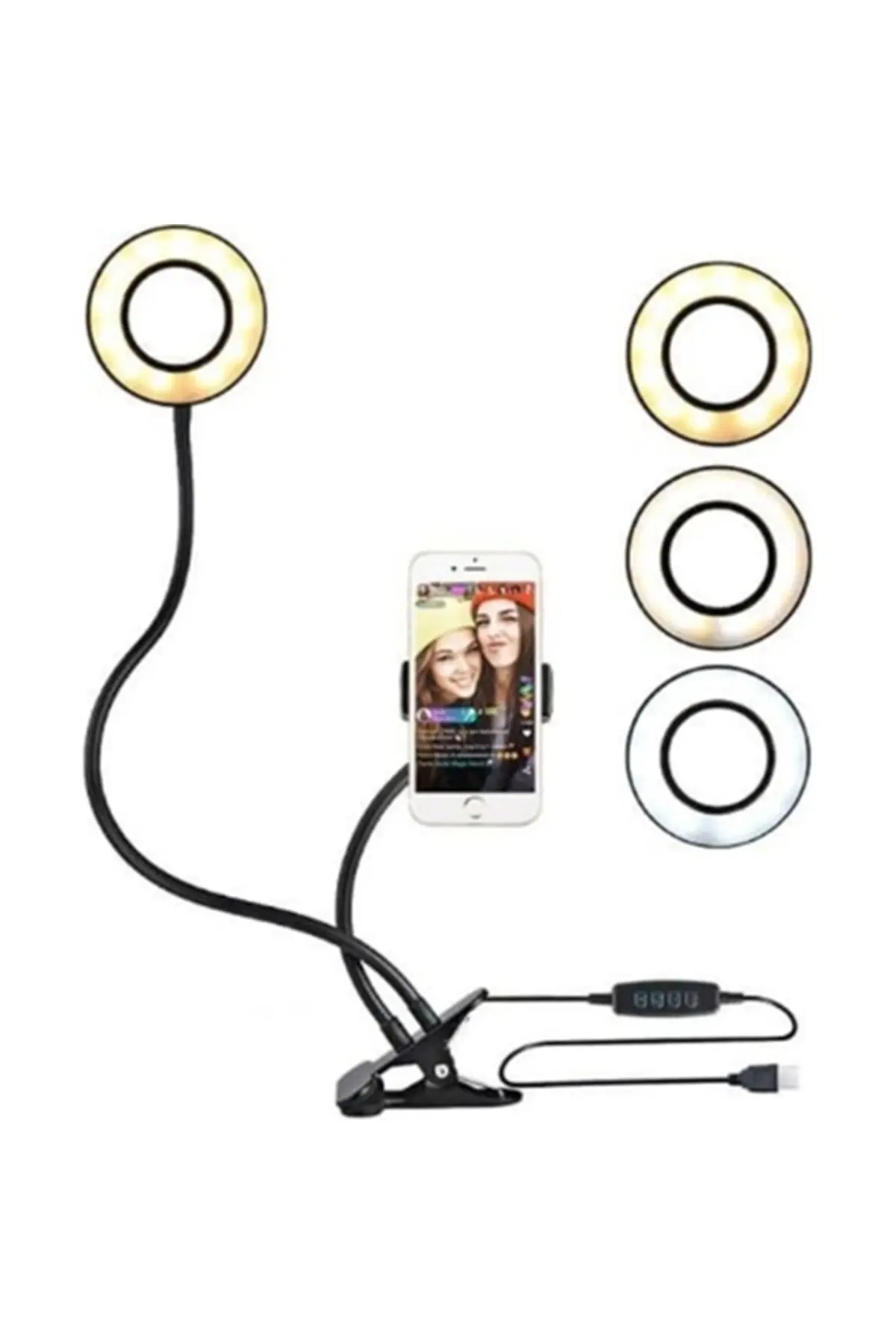 9 Mod Led Çok Fonksiyonlu Akrobat Masa Lambası Şiddeti Ayarlanabilir 3 Farklı Işık Rengi Usb Girişli