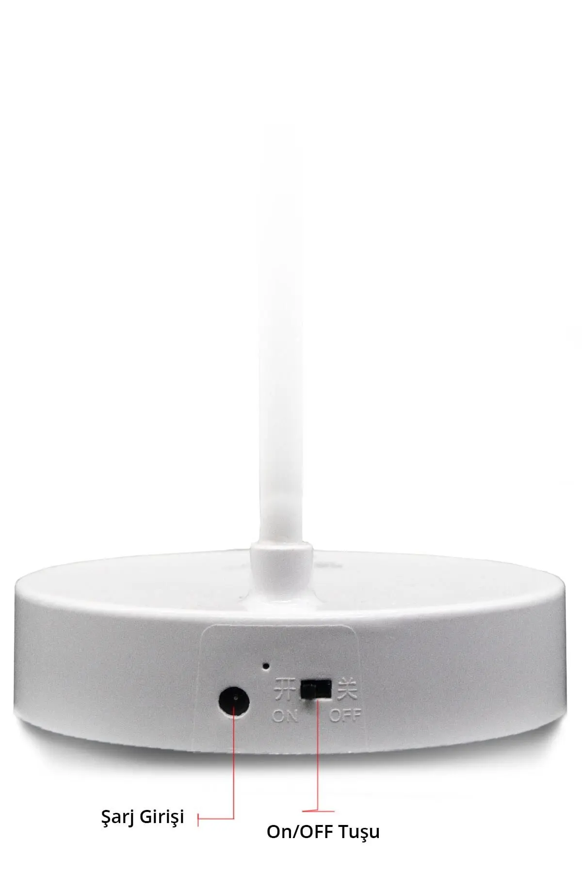 Şarjlı Dokunmatik 20 Led  Flexible Masa Lambası Beyaz