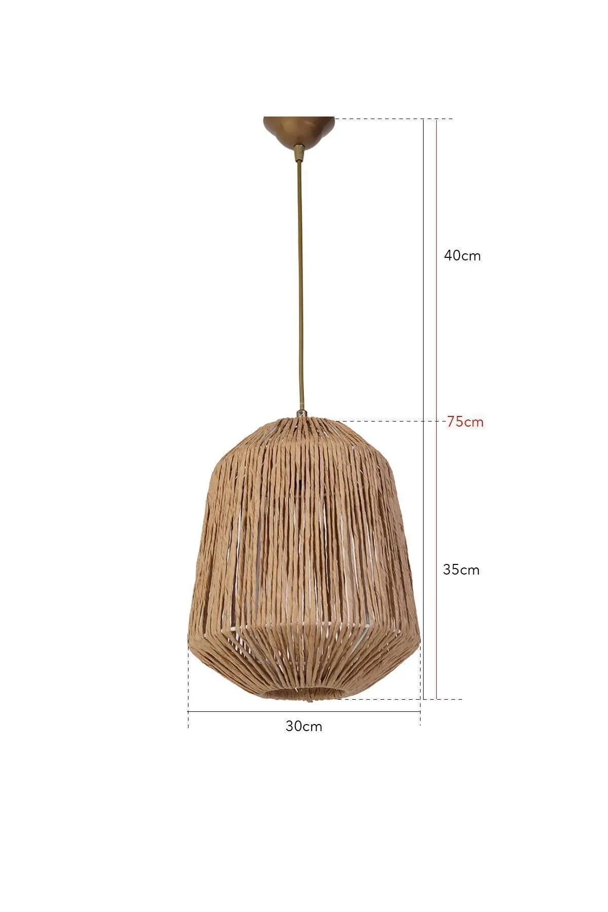 Cacher Handmade Sarkıt Avize Hasır