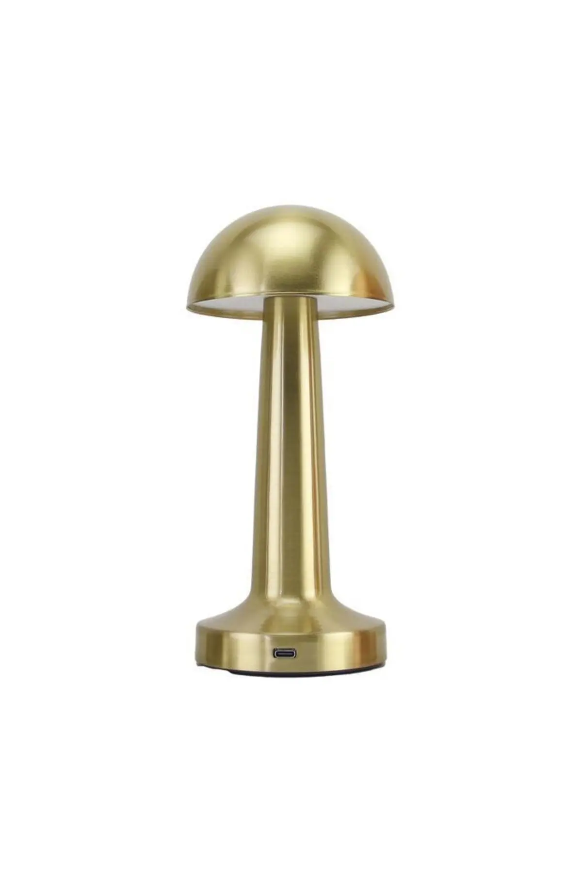 Mantar Model Dimmerli Şarjlı Retro Masa Lambası Gold