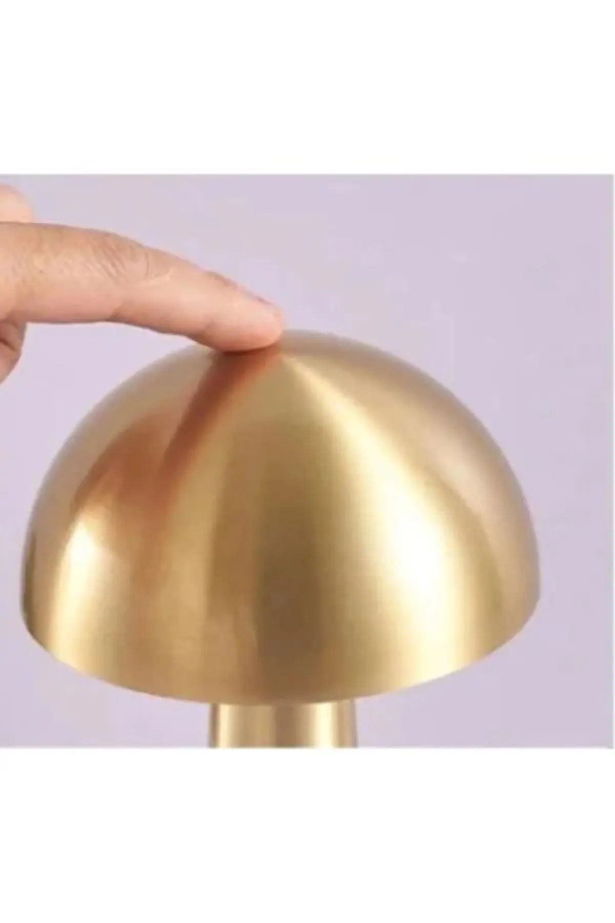 Mantar Model Dimmerli Şarjlı Retro Masa Lambası Gold