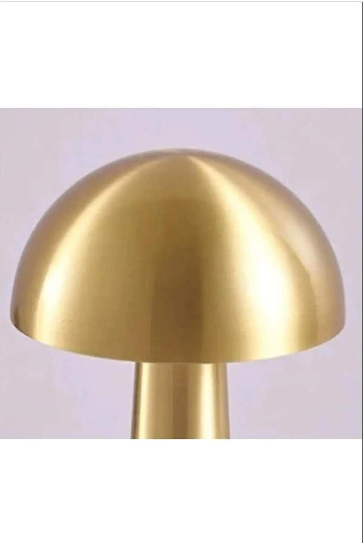 Mantar Model Dimmerli Şarjlı Retro Masa Lambası Gold