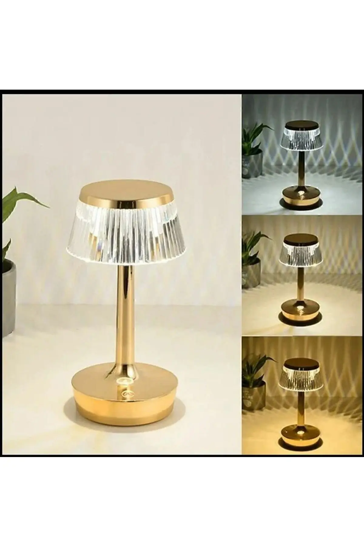 Cata Rio Şarjlı Dokunmatik Masa Lambası 3 Renk Yanma Modlu Ct-8434