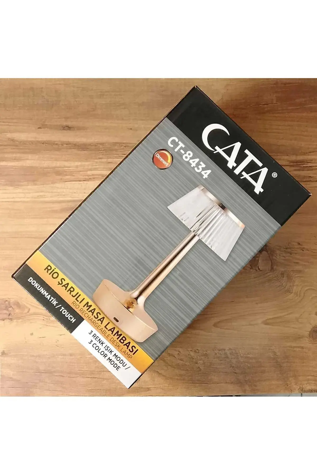 Rio Şarjlı Dokunmatik Masa Lambası 3 Renk Yanma Modlu Ct-8434